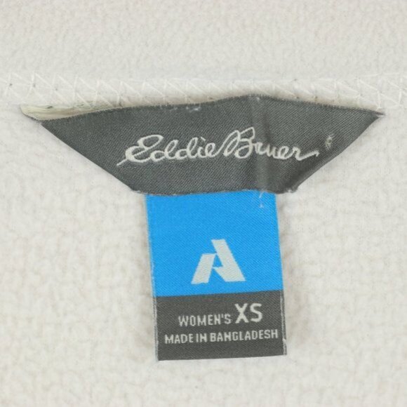 Eddie Bauer First Ascent Women's XS Off White Fleece Full Zip Jacket - Picture 9 of 10